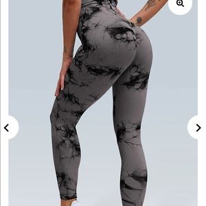 Butt Lifting Watery Dye Seamless Scrunch Legging